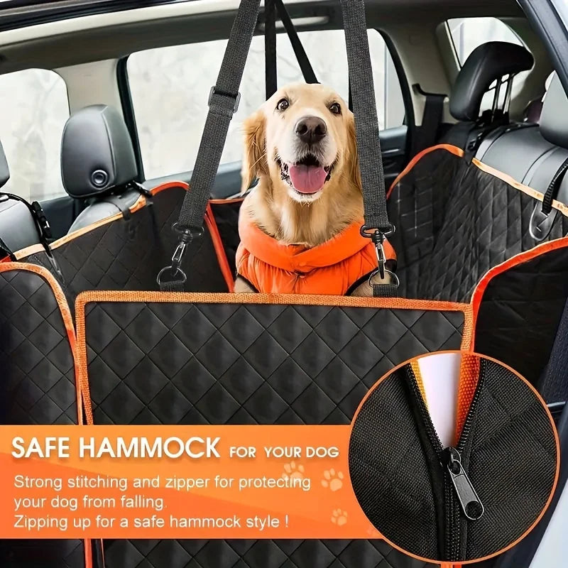 Ultimate Dog Car Seat Cover & Hammock with Back Seat Extender – Heavy-Duty, Waterproof, Nonslip Protection | Scratch-Resistant for Cars, Trucks & SUVs