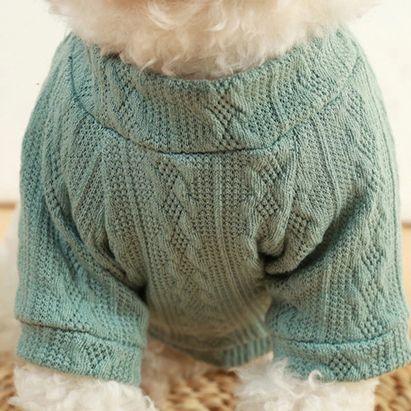 Warm Puppy Sweater - Winter Knitted Dog Clothes for Small Dogs & Cats