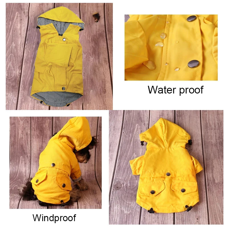 Stylish Waterproof Dog Raincoat