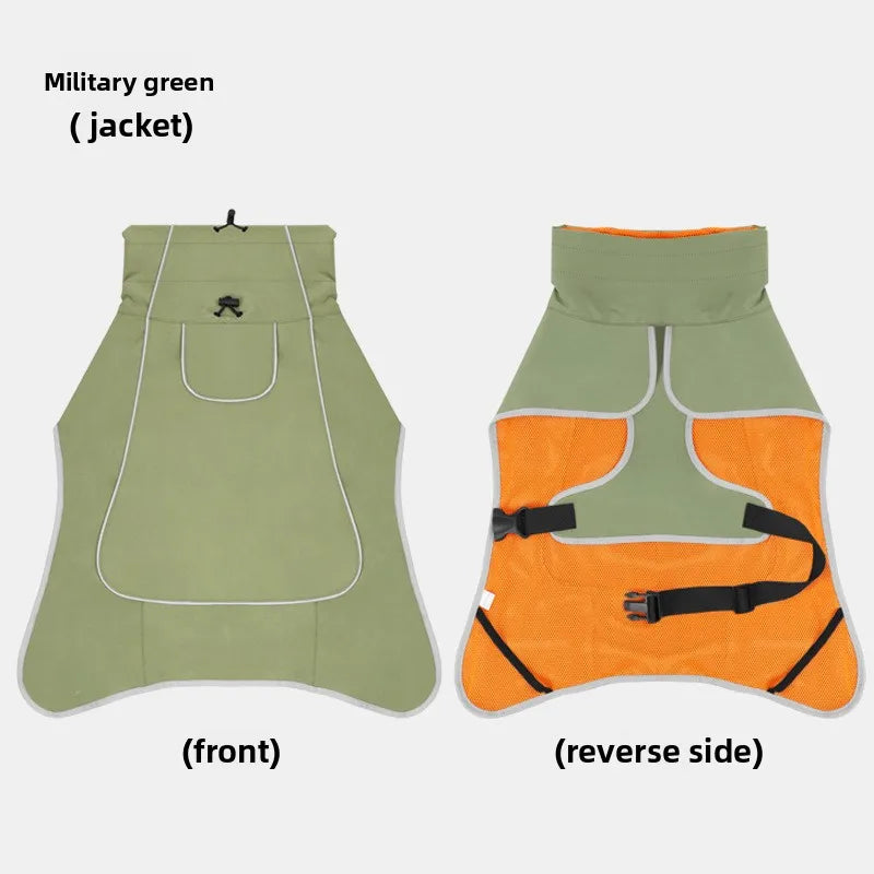 Waterproof Dog Jacket – Outdoor Rain & Windproof Coat for Small, Medium & Large Dogs