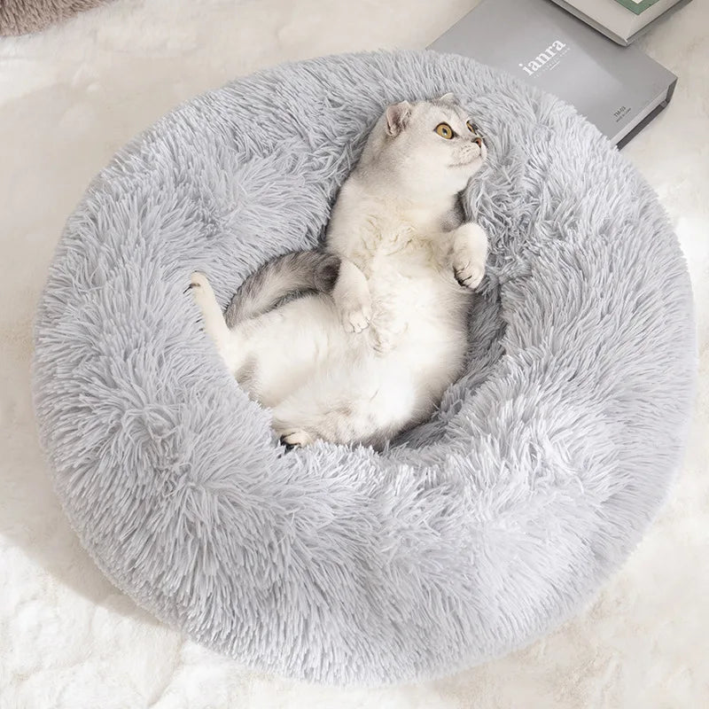 Dog Calming Donut Bed: Plush and Washable