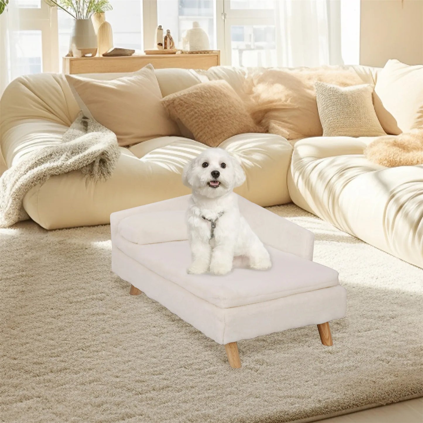 Nordic Elevated Pet Sofa Bed for Small Dogs & Kittens and Cats – Cosy, Stylish, and Practical