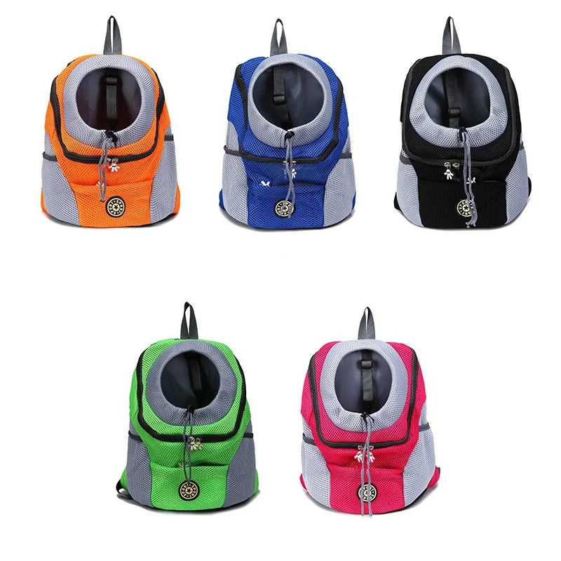 Double Shoulder Pet Backpack Carrier for Outdoor Travel