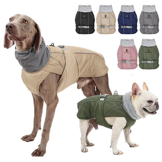 Luxury Waterproof Winter Dog Jacket - Soft, Padded & Reflective Coat for Small, Medium & Large Dogs