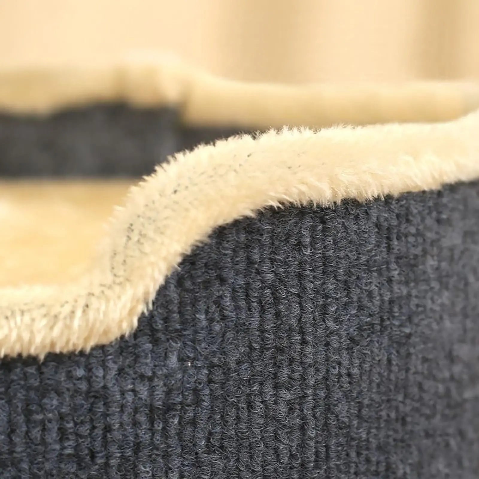 2-Layer Cat House – Rectangular Indoor Cat Cave with Hanging Toy, Cozy Double-Layer Bed for Cats